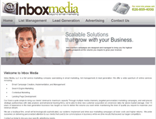 Tablet Screenshot of inboxmediacorp.com
